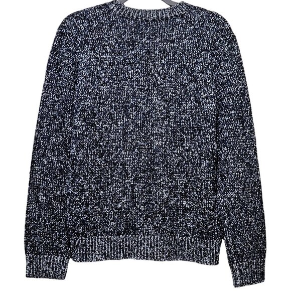 Theory Women's Black & White Speckled Knit Wool Blend Sweater S/P - Picture 2 of 8